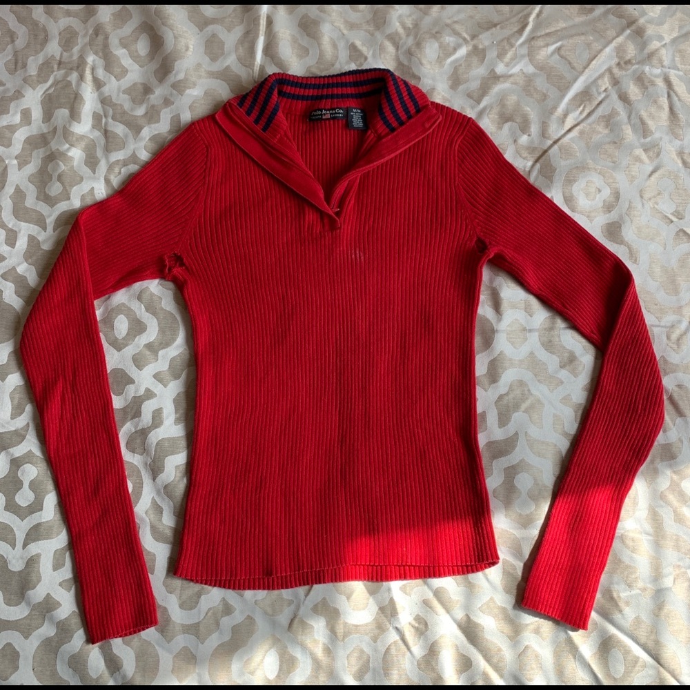 Vintage Polo Ralph Lauren red turtleneck